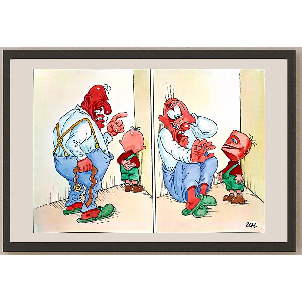 Igor Nikitin 29x21cm Orijinal Karikatür BOD03629