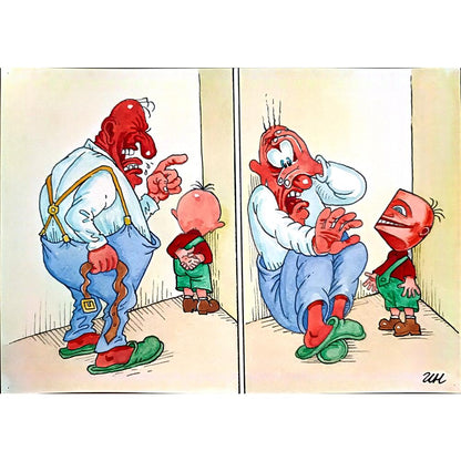 Igor Nikitin 29x21cm Orijinal Karikatür BOD03629