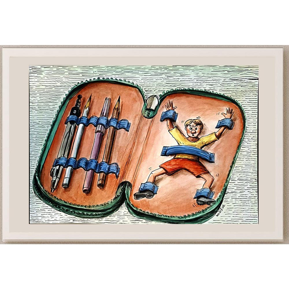 Todorovic Bobisa 29x21cm Orijinal Karikatür BOD03636