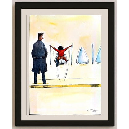 Manoj Chopra 29x21cm Orijinal Karikatür BOD03642