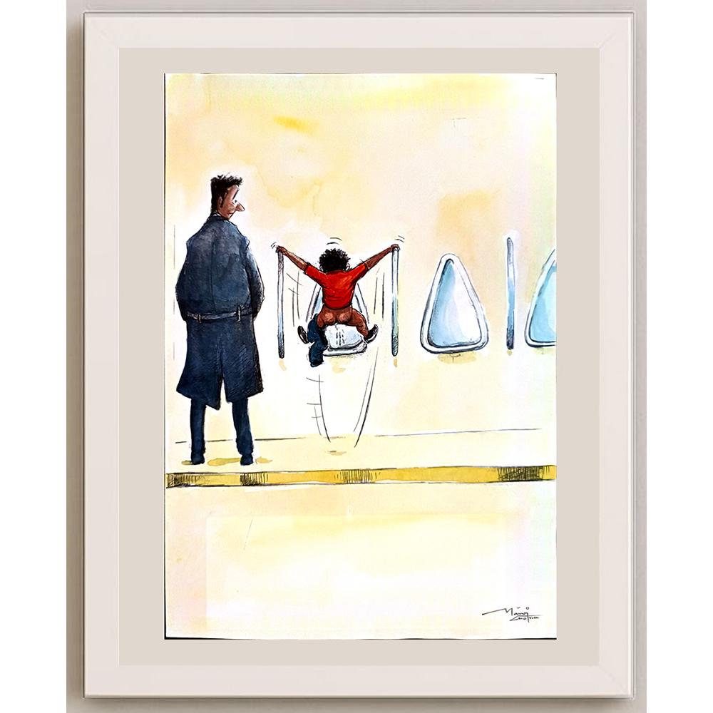 Manoj Chopra 29x21cm Orijinal Karikatür BOD03642