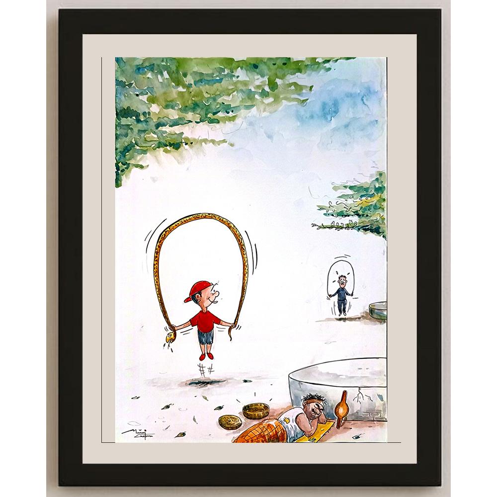 Manoj Chopra 29x21cm Orijinal Karikatür BOD03643