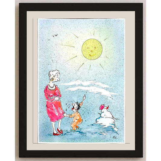 Jiri Mikulecky 29x21cm Orijinal Karikatür BOD03644