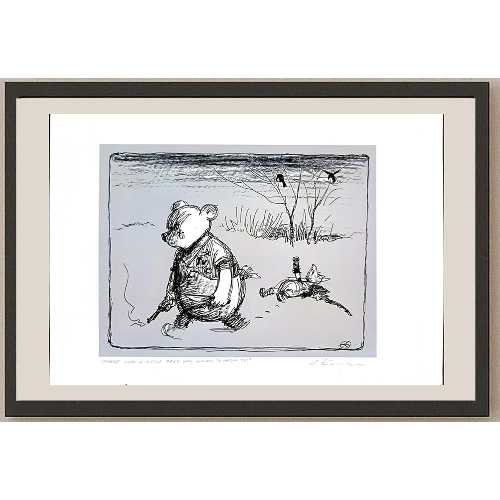 Adam Korpak 29x21cm Orijinal Karikatür BOD03646