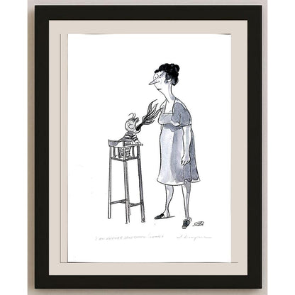 Adam Korpak 29x21cm Orijinal Karikatür BOD03648