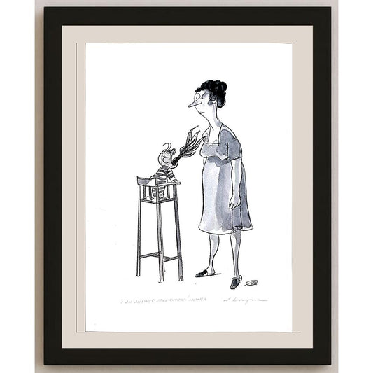 Adam Korpak 29x21cm Orijinal Karikatür BOD03648