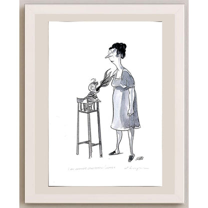 Adam Korpak 29x21cm Orijinal Karikatür BOD03648