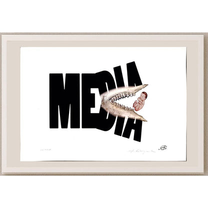 Adam Korpak 29x21cm Orijinal Karikatür BOD03649