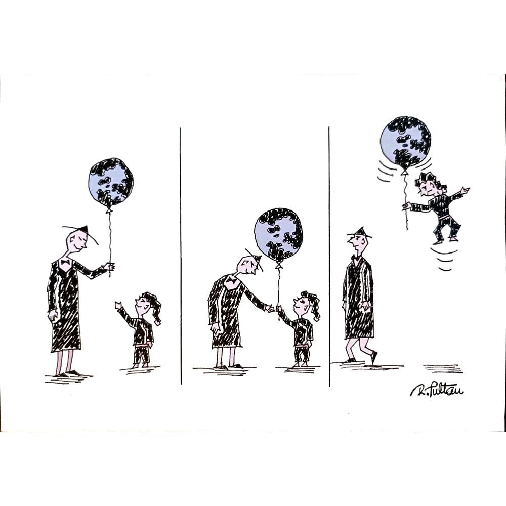 Reshad Sultanovic 29x21cm Orijinal Karikatür BOD03660