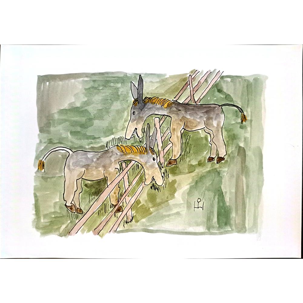Heino Partanen 29x21cm Orijinal Karikatür BOD03664