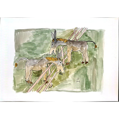 Heino Partanen 29x21cm Orijinal Karikatür BOD03664