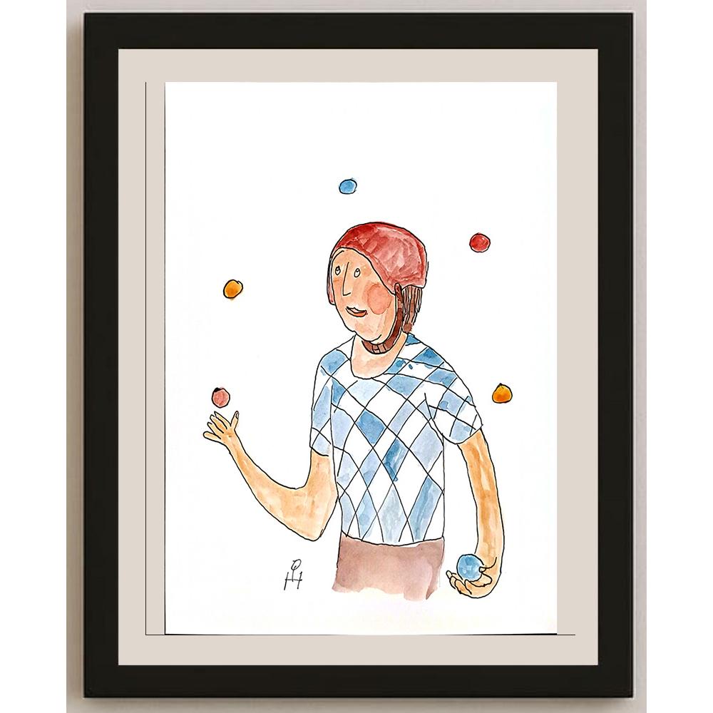 Heino Partanen 29x21cm Orijinal Karikatür BOD03665