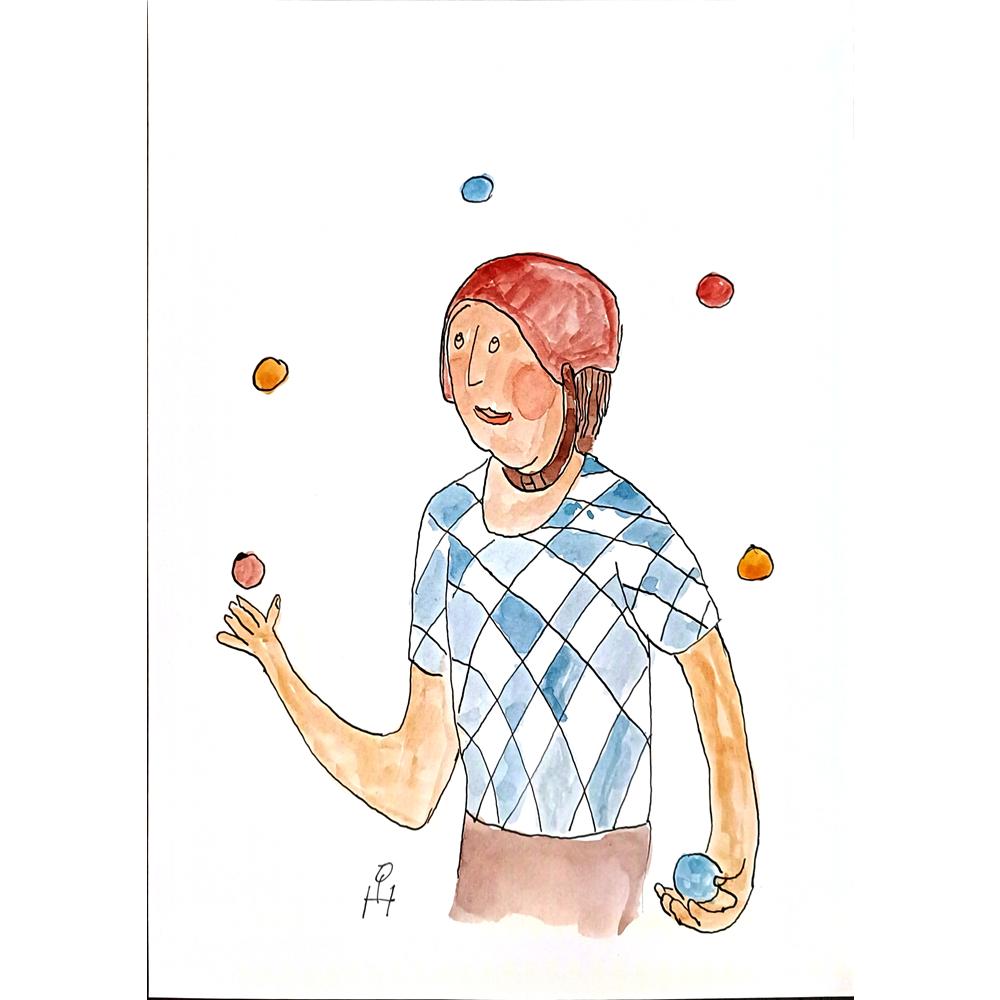 Heino Partanen 29x21cm Orijinal Karikatür BOD03665