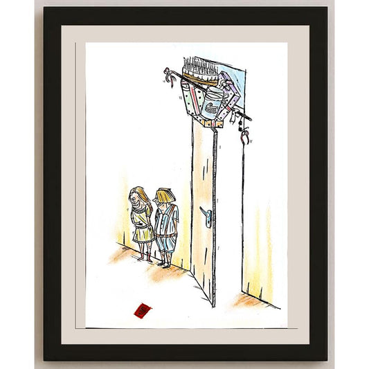 Sajad Rafaee 29x21cm Orijinal Karikatür BOD03666