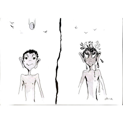 Amit Kumar 29x21cm Orijinal Karikatür BOD03670