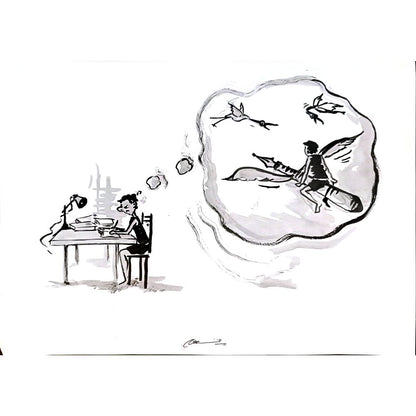 Amit Kumar 29x21cm Orijinal Karikatür BOD03671