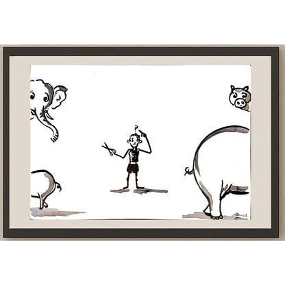 Amit Kumar 29x21cm Orijinal Karikatür BOD03673