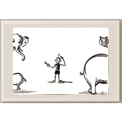 Amit Kumar 29x21cm Orijinal Karikatür BOD03673
