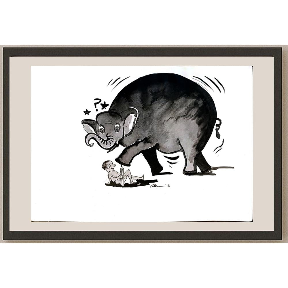 Amit Kumar 29x21cm Orijinal Karikatür BOD03674