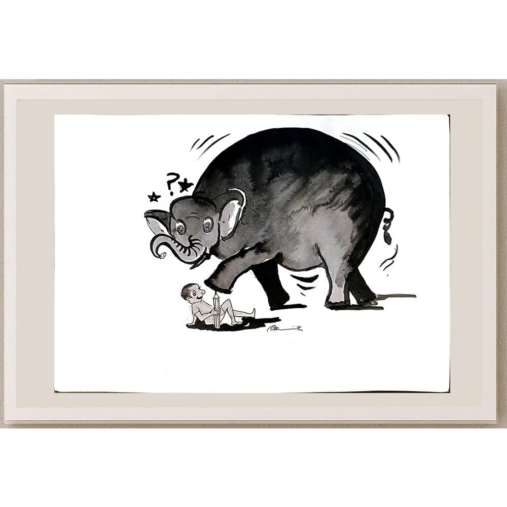 Amit Kumar 29x21cm Orijinal Karikatür BOD03674