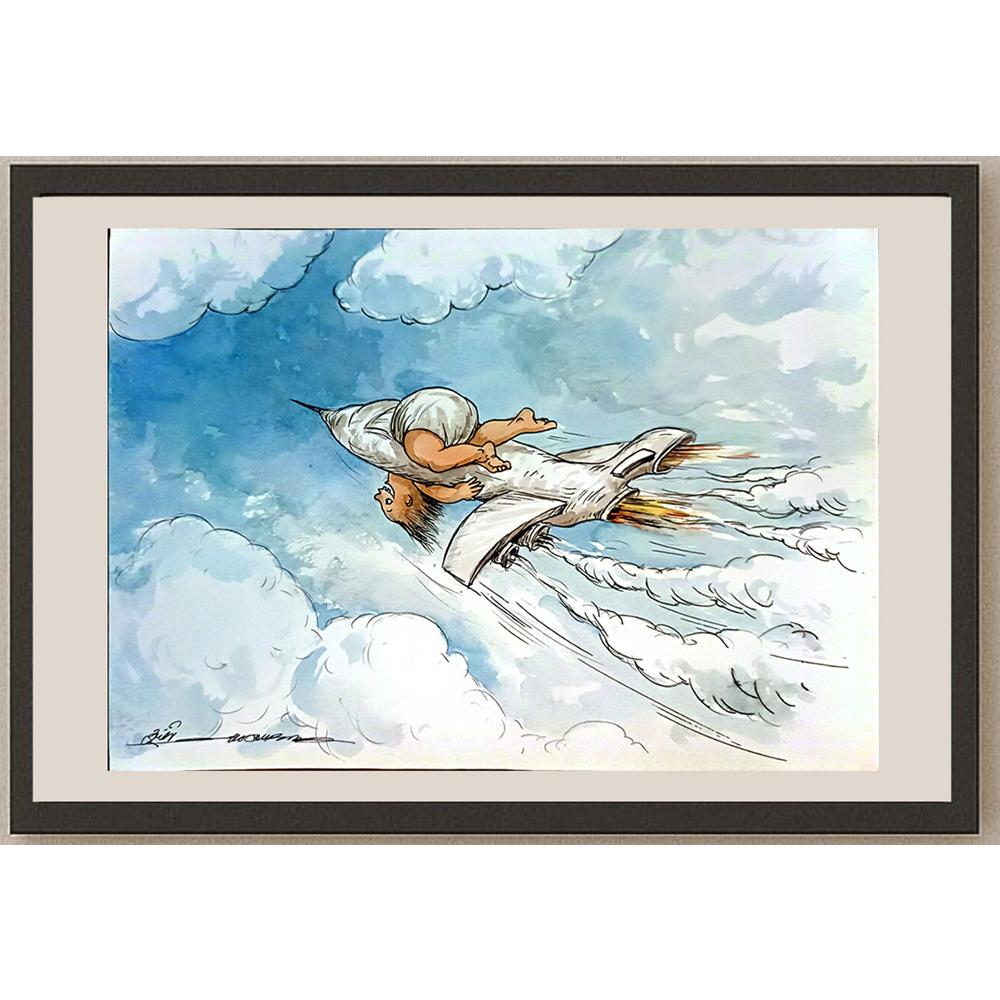 Shahram Rezaei 29x21cm Orijinal Karikatür BOD03684