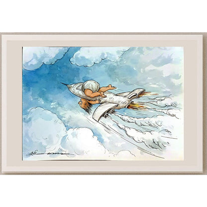 Shahram Rezaei 29x21cm Orijinal Karikatür BOD03684