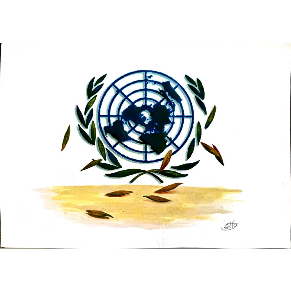 Ghasem Lotji 29x21cm Orijinal Karikatür BOD03685