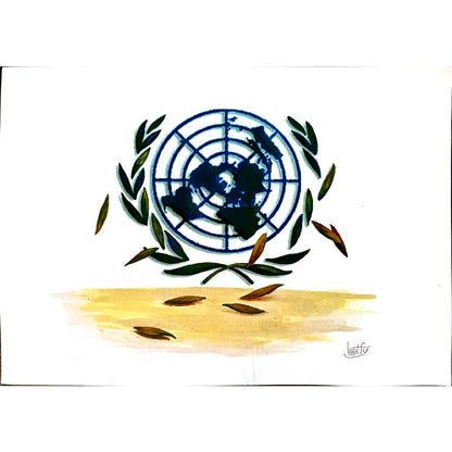 Ghasem Lotji 29x21cm Orijinal Karikatür BOD03685