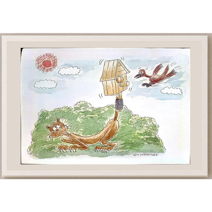 Viktor Skopintsev 29x21cm Orijinal Karikatür BOD03688