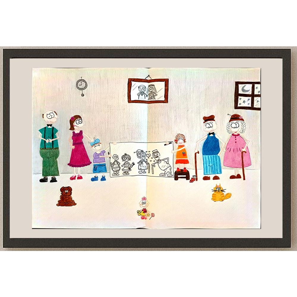 Fahime Khalaj 43x30cm Orijinal Karikatür BOD03689