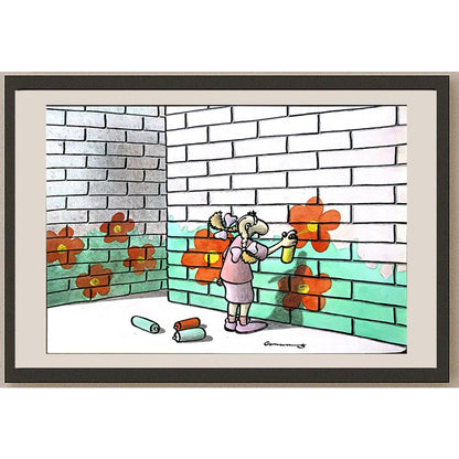 Goran Milenkovic 29x21cm Orijinal Karikatür BOD03692
