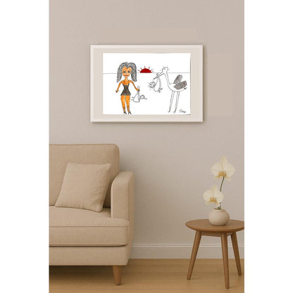 Severin Sikanja 29x21cm Orijinal Karikatür BOD03693