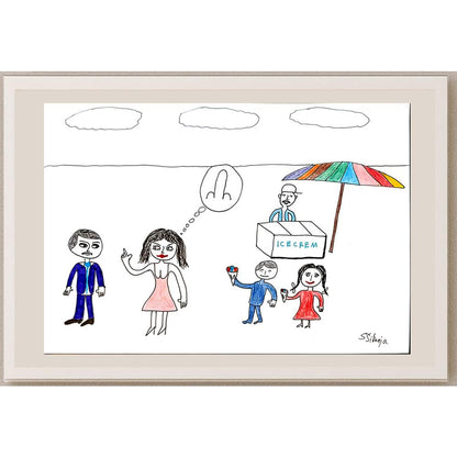 Severin Sikanja 29x21cm Orijinal Karikatür BOD03694