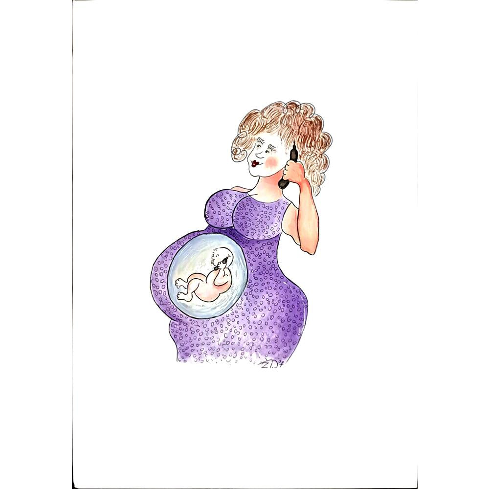 Zidarov Veselin 29x21cm Orijinal Karikatür BOD03698