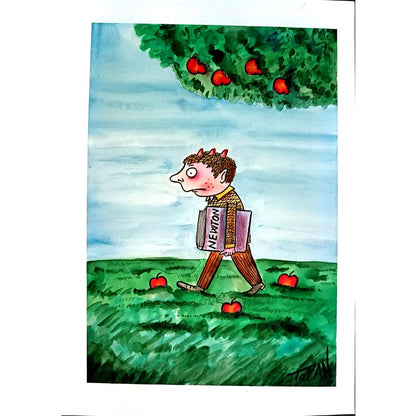 Cristian Topan 29x21cm Orijinal Karikatür BOD03699