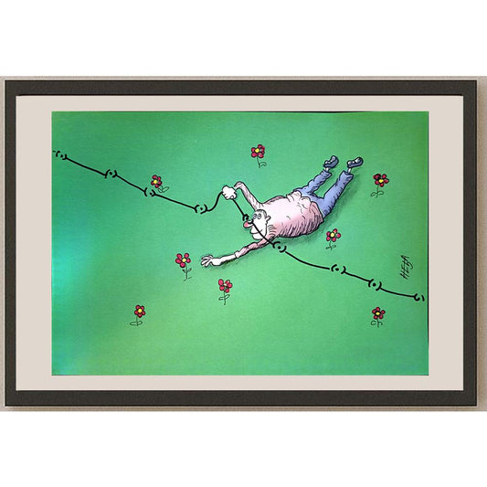 Nedeljko Deretic 29x21cm Orijinal Karikatür BOD03702