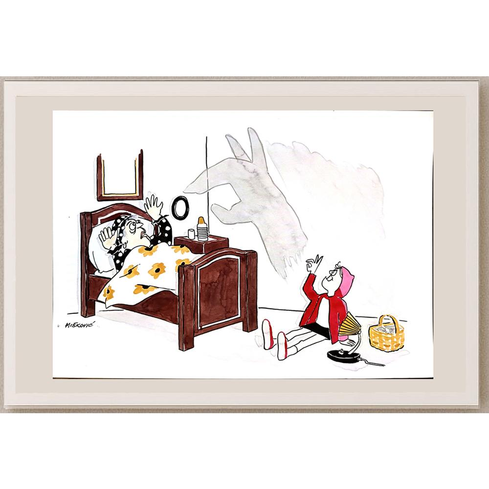 Cedomil Miskovic 29x21cm Orijinal Karikatür BOD03703