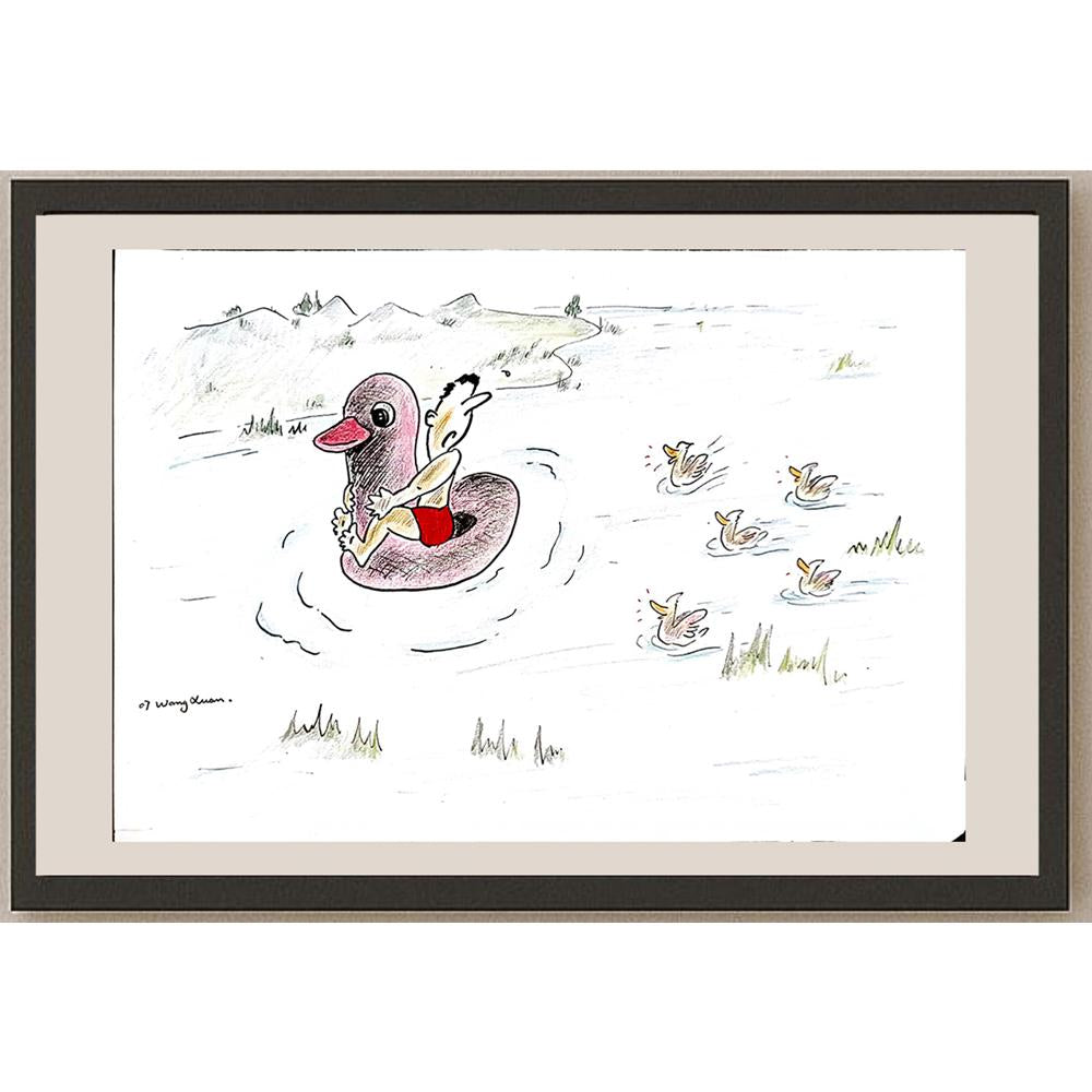 Wang Xuan 29x21cm Orijinal Karikatür BOD03707