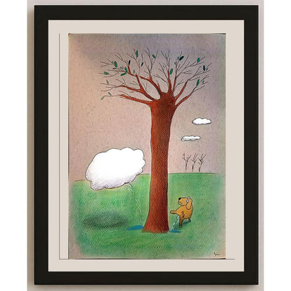 Masoud Ziaei Zardkhashosei 29x21cm Orijinal Karikatür BOD03708