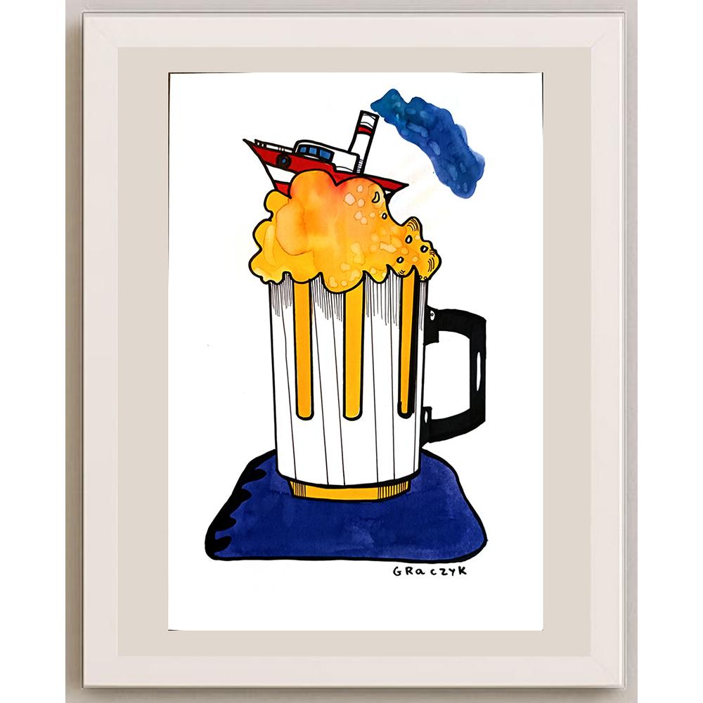 Michal Graczyk 29x21cm Orijinal Karikatür BOD03712