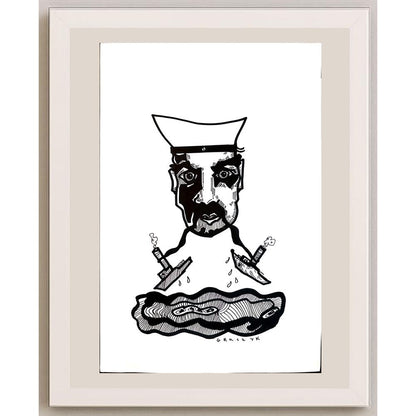 Michal Graczyk 29x21cm Orijinal Karikatür BOD03713