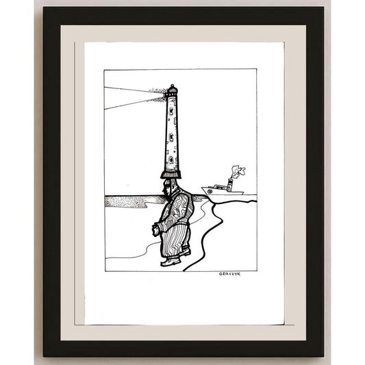 Michal Graczyk 29x21cm Orijinal Karikatür BOD03714