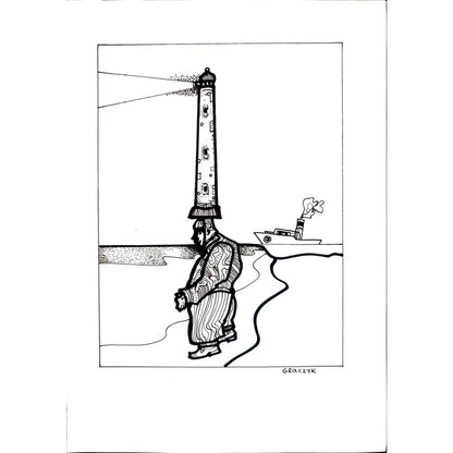 Michal Graczyk 29x21cm Orijinal Karikatür BOD03714