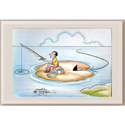 Vendra Gopalaksrishna 29x21cm Orijinal Karikatür BOD03722