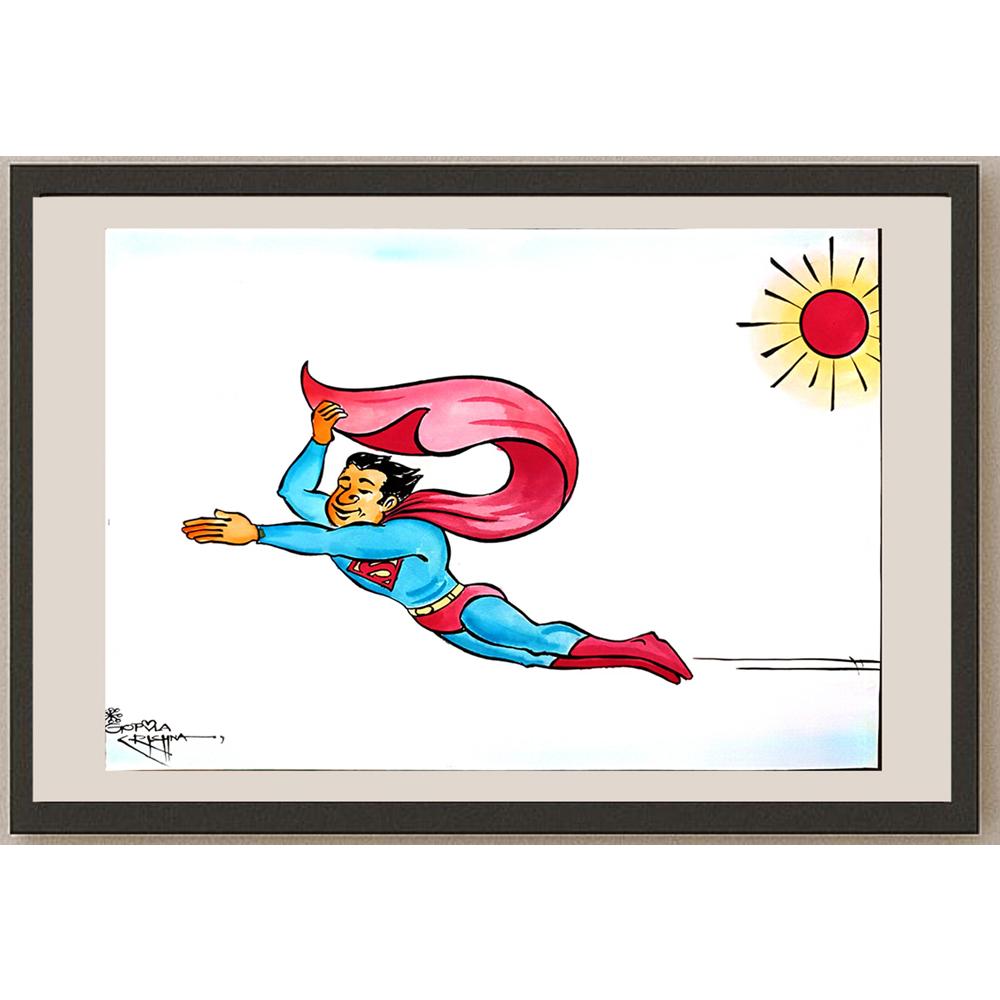 Vendra Gopalaksrishna 29x21cm Orijinal Karikatür BOD03724