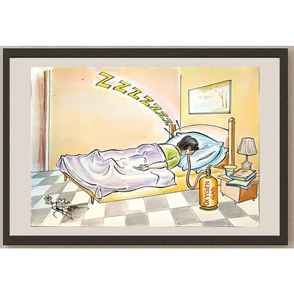 Vendra Gopalaksrishna 29x21cm Orijinal Karikatür BOD03725