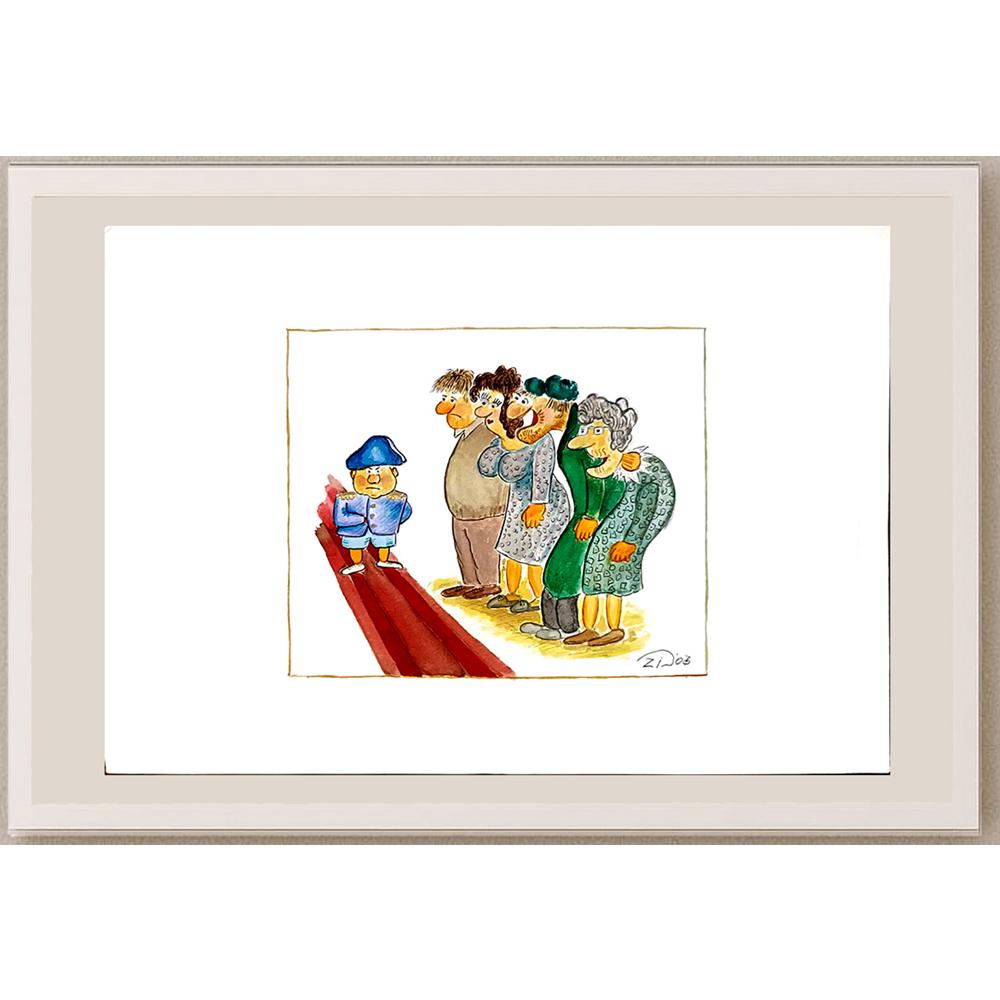Zidarov Veselin 29x21cm Orijinal Karikatür BOD03726