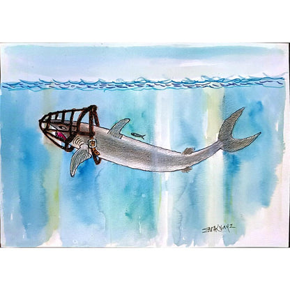 Bacoulis Serafim 29x21cm Orijinal Karikatür BOD03728