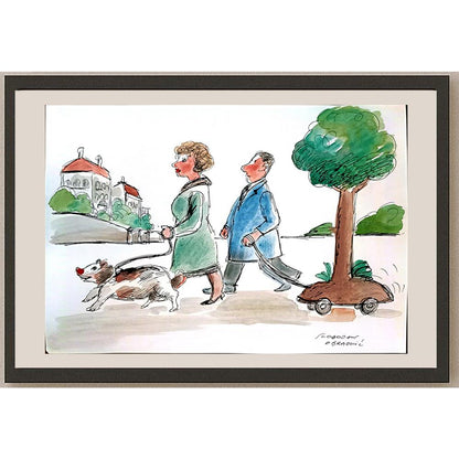 Slobodan Obradovic 29x21cm Orijinal Karikatür BOD03738