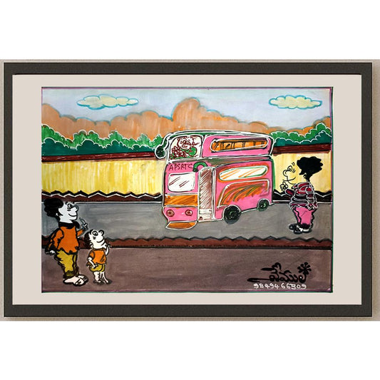 Vemula Rajamouli 29x21cm Orijinal Karikatür BOD03749